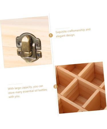 Shop Minkissy Essential Oil Storage Box | Wood Organizer for Jewelry Beads & Bottles - Buy Online on GoSupps.com