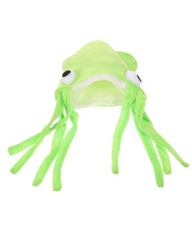 minkissy Decor Toys Costume Accessory Cartoon Animals Hat Funny Squid Hat Festival Headwear Funny Hat Cartoon Hat Prop Party Squid Hat Squid Hat Prop Creative Hat Make up Octopus Hat Velvet