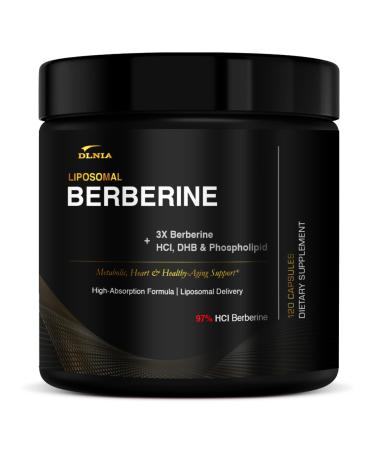DLNIA Liposomal Berberine Supplement 3X Strength Berberine Matrix with DHB