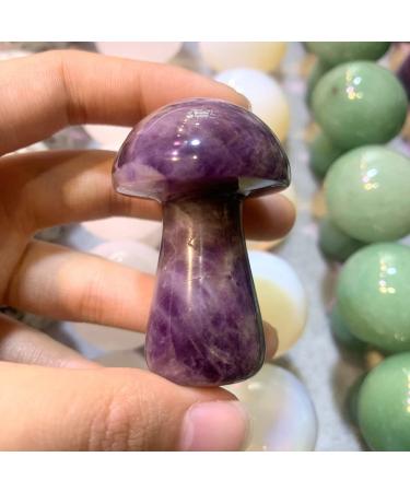 Gemstones for Decoration Natural Tiger Eye Amethyst White Quartz Mushroom Polished Raw Stones Home Decoration Gifts Crystal (Color : Opal)