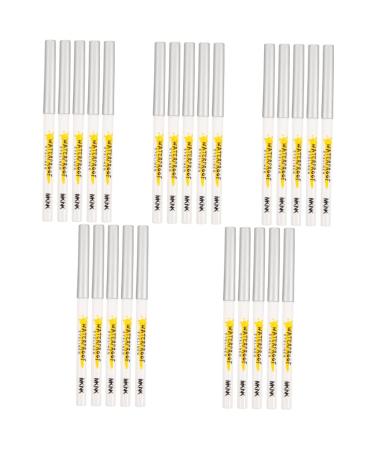 Beavorty 25 Pcs White Lying Silkworm Pen Highlighters Women Cosmetics Makeup Stick Girl Eyeliner Brighten