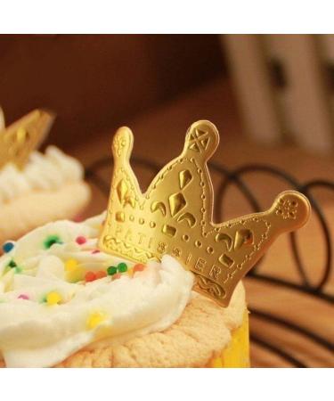 50 Pcs Gold Princess Crown Cake Topper Favors Party Cupcake Picks Wedding Birthday Party Decorations Accessories - Buy Online on GoSupps.com