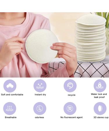 TIMESETL 20pcs Bamboo Nursing Pads Reusable Nursing Pads Breastfeeding Pads Washable Breast Pads with Laundry Bag Eco Pads for Breastfeeding - Buy Online on GoSupps.com