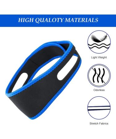 Anti Snoring Chin Straps | Effective Snoring Solutions & Snore Relief - Blue | International Shipping 2024 - Buy Online on GoSupps.com