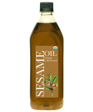 Daana Organic Sesame Oil: EXTRA VIRGIN, COLD PRESSED, 34 fl oz (Pack of 1)