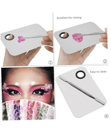 Ruluti Stainless Steel Makeup Mixing Palette & Spatula Tool - Perfect for Seamless Makeup Mixing - Buy Online on GoSupps.com