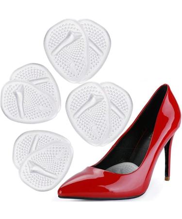 High Heel Pads - 2 Pairs (4 Pieces) Anti-Slip Silicone Insoles for Extreme Comfort | Ultra-Thin Gel Shoe Pillows - Buy Online on GoSupps.com