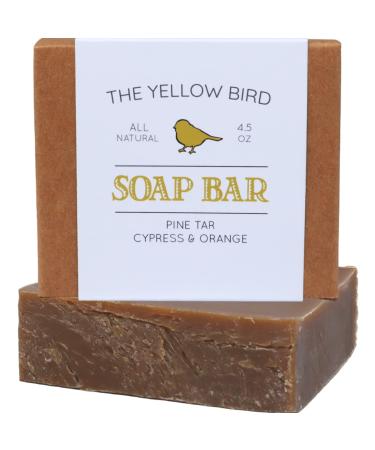 The Yellow Bird Natural Bar Soap (Pine Tar  1 Bar) Pine 4.5 Ounce (Pack of 1)