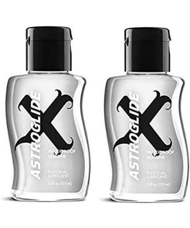 Astroglide X Premium Silicone Personal Lubricant - 2.5 Fl Oz (2 Pack) | Safe for All Uses Long-Lasting & Water-Resistant - Shop Internationally - Buy Online on GoSupps.com