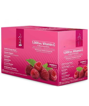Conquitlam BC V36C2 EnerVitamin C raspberry 30 packagesbags 1000 mg vitamin C