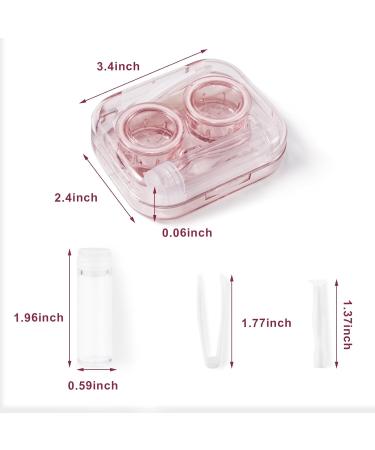 Buy Tatino 4-Piece Folding Lid Clear Contact Lens Container Travel Set - Cute Convenient & Perfect for Soaking at Home - Fast International Shipping! - Buy Online on GoSupps.com