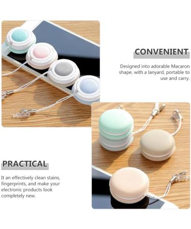 Healifty Pouch Microfiber Cleaning Cloth Set - 4pcs Macaron Lens & Screen Cleaner Keychain - Portable Wipers for Phones Glasses & Eyewear (Pink Blue Green Khaki - Buy Online on GoSupps.com