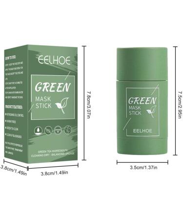 Green tea stick Natural Purifying Clay Masque Blackhead Remover with Green Tea Extract Skin Face Moisturizer for all skin types facial care products Qihuyi - Buy Online on GoSupps.com