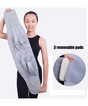 Buy Wgust Self-Warming Back Support Belt for Men & Women Breathable Magnetic Support for Lower Back Pain Relief | Sciatica & Disk Pain Medium Light Gray - Buy Online on GoSupps.com