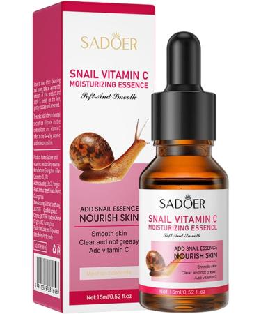 Vitamin C Brightening Serums Moisturizing Facial Essence for Fine Lines15ml Anti Age Skin Repair Moisturizer For Women Neck & Eyes Skin Care Jomewory Snail VC - Buy Online on GoSupps.com