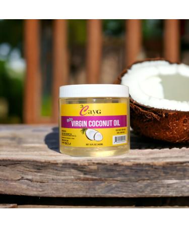 Buy 3CayG 15oz Extra Virgin Coconut Oil for Soft Skin Hair Growth & Nail Care | Best Organic Coconut Oil Online - Buy Online on GoSupps.com