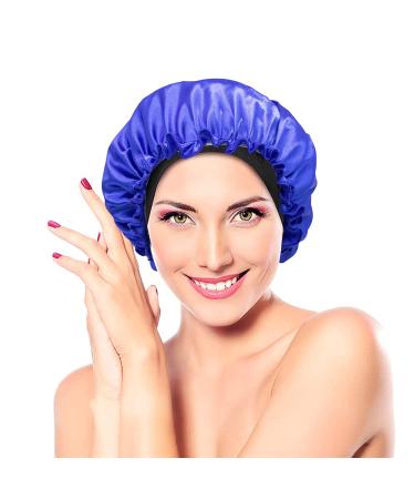 6PC Soft Satin Sleeping Caps - Breathable Shower Hood & Night Hat for Hair Care | Women's Sleep Caps with Wide Rubber Band - Buy Online on GoSupps.com