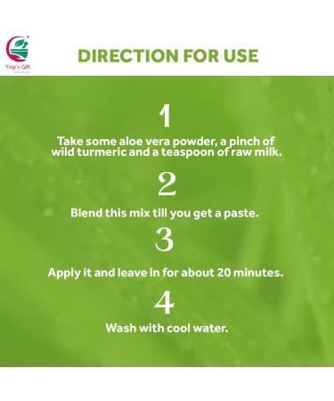 Aloe Vera Powder 250g | Moisturizing Mask for Dry Skin | Hair Mask Ingredient for Hair Growth | Made from Pure & Organic Aloevera | Yogi's Gift  - Buy Online on GoSupps.com