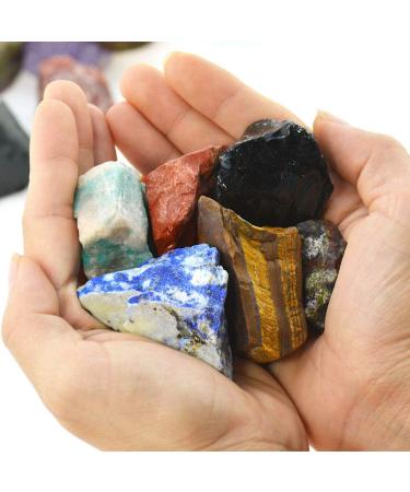 1 lb Bulk Rough Madagascar Stones Mix - Natural Raw Stones for Tumbling, Cabbing, Decoration - Wicca & Reiki Healing - Mixed Color - Buy Online on GoSupps.com