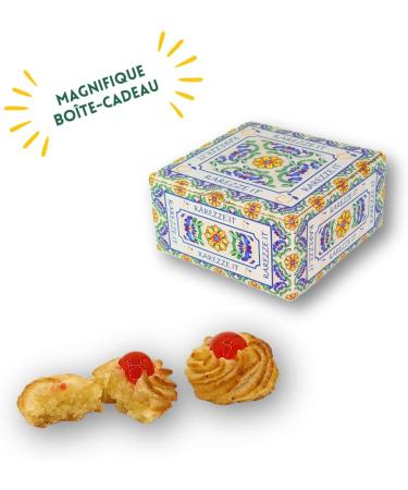 RAREZZE - Sicilian marzipan pastry "curly" individually packaged in a beautiful gift box (gr.400). RAREZZE: Sicilian cupcakes cannoli cassate artisanal pastry - Buy Online on GoSupps.com