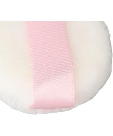 Makeup Powder Puff Small Portable Face Powder Puff 2.4 Inch Diameter Ribbon Band Raised Pile for Salon - Buy Online on GoSupps.com