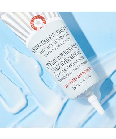 First Aid Beauty Hydrating Eye Cream with Hyaluronic Acid - Puffiness Reduction & Fine Line Smoothing - 0.5 oz - Buy Online on GoSupps.com