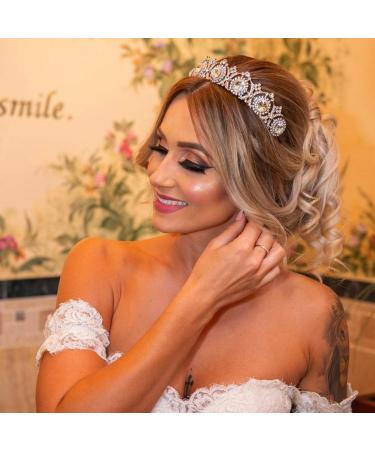 COCIDE Silver Tiara for Women - Vintage Queen Crown with Rhinestones, Crystal Headband for Bride, Bridesmaids, Prom - Ideal for Bridal, Halloween Costume Cosplay - Buy Online on GoSupps.com