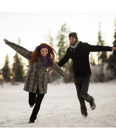 KUTOLAKI Ear Warmers Headband 2 Pack - Fleece Earbands for Running, Hiking, Riding - Moisture Wicking, Stay Warm - Black & Gray - Buy Online on GoSupps.com