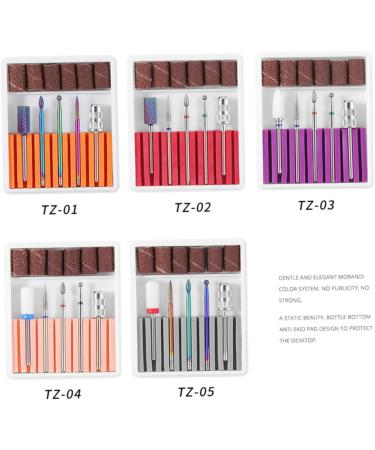 VINTORKY 1 Set nail drill tool nail bits electric nail file drill bits Nail File Bits nail drill bits for acrylic nail polish tools Cuticle Drill Bit nail drill heads manicure Grinding head 6.5x5.5cm Pink - Buy Online on GoSupps.com