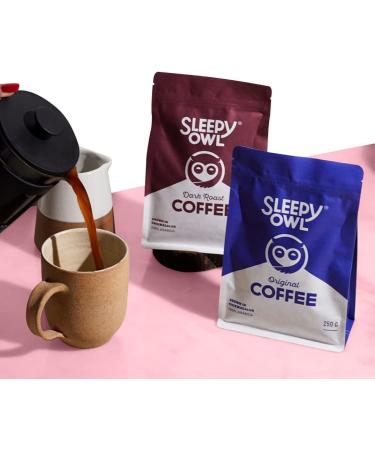 Slee'py Owl Original Ground Coffee | Fine Grind Coffee | Moka Pot Home Espresso | Medium Roast | 100% Arabica | Freshly Roasted & Ground | 250g | Directly Sourced From Chikmagalur - Buy Online on GoSupps.com