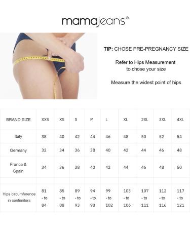 Milano Maternity Jeans: Ultra Stretch Soft Denim, High Waisted Over Bump, Comfortable Slim Fit - Size 10 Stone - Buy Online on GoSupps.com