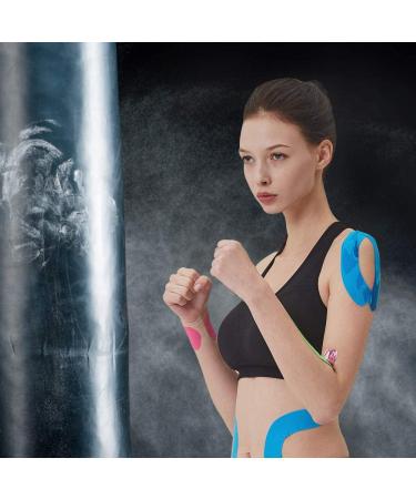 AUPCON Elastic Kinesiology Tape for Sports Recovery and Support - Hypoallergenic Cotton Tape for Knee, Shoulder, Ankle, Elbow, and More - Buy Online on GoSupps.com