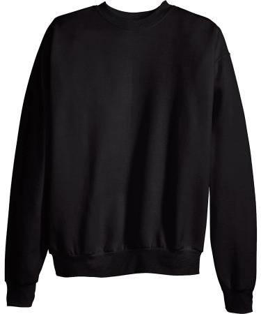 Hanes Men's EcoSmart Sweatshirt - Large, Black - Buy Online on GoSupps.com