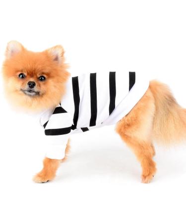 Paidful Striped Dog Shirt for Small & Medium Dogs | Breathable Summer Vest with Heart Design | Perfect for Puppies Chihuahuas & Yorkies - Buy Online on GoSupps.com