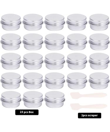 23-Piece 5ml Empty Cream & Lip Balm Jars Set with Lids - Perfect for DIY and Crafting | International Shipping - Buy Online on GoSupps.com