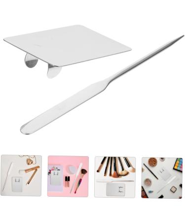 Palette Stick Scraper & Foundation Blending Tray - Essential Makeup Tools for Artists | 2 Sets Makeup Mixing Ring & Stainless Steel Supplies - Buy Online on GoSupps.com