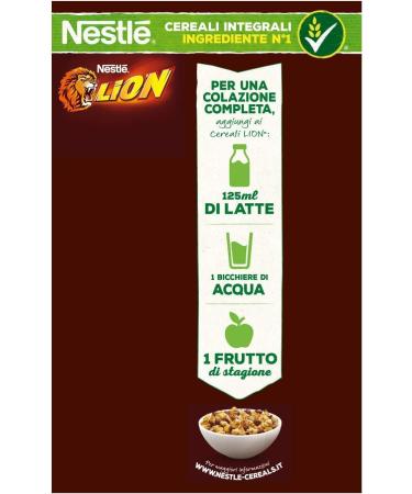  Italian Gourmet E.R. Nestl Lion Cereali Integrali Cioccolato e Caramello Lot of 3 whole cereals with chocolate and caramel 400 g + Italian Gourmet pulp 400 g - Buy Online on GoSupps.com