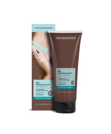 Naturaverde NATURAVERDE | Cold Effect Anti-Cellulite Gel with Coffee Extract Upcycling Tones Firms and Rels Legs 200 ml