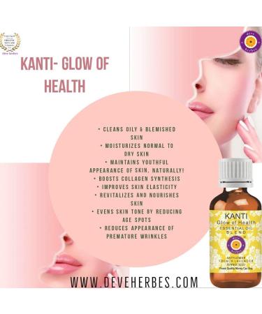 Deve Herbes Kanti - Glow of Health. Complete Nourishment for Face. Ayurvedic Fomulation for Blemish Free Acne Free Even Tone Glowing Skin 30ml (1 oz) - Buy Online on GoSupps.com
