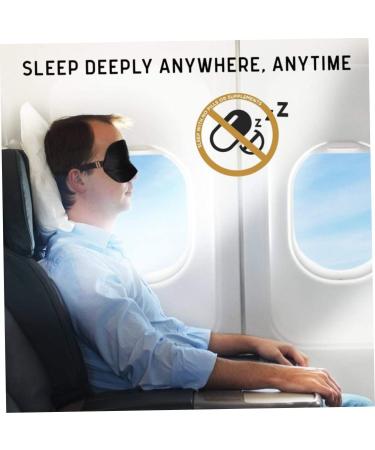 Natural Silk Sleep Mask - Eye Cover for Restful Sleep | Super Soft Black Blindfold - Buy Online on GoSupps.com