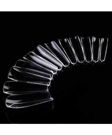 XXL Clear Long Square Nail Tips - 600 Pcs | Full Cover Acrylic Nail Tips Set with Bag | WOWITIS Extra Long Press On Nails - Buy Online on GoSupps.com