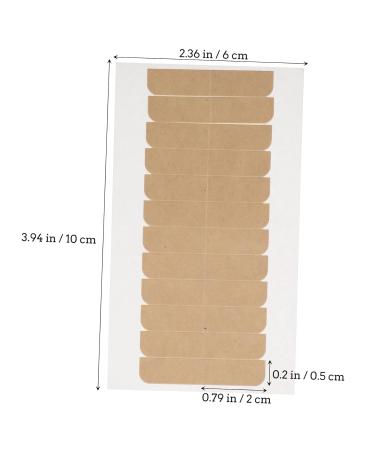 MERRYHAPY Double-Sided Tape for Hair Extensions & Wigs | Invisible Lace Wig Adhesive Strips 2x0.5cm - 5 Sheets Khaki - Buy Online on GoSupps.com