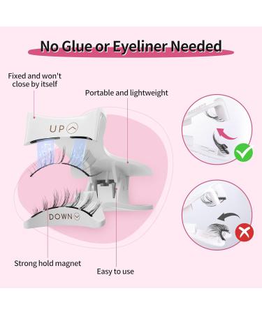 Mlen Diary Magnetic Eyelashes Magnetic Lashes kit Reusable False Eyelashes Without Eyeliner Upgraded 3D Dual Magnetic Eyelashes (01 Sunflower) - Buy Online on GoSupps.com