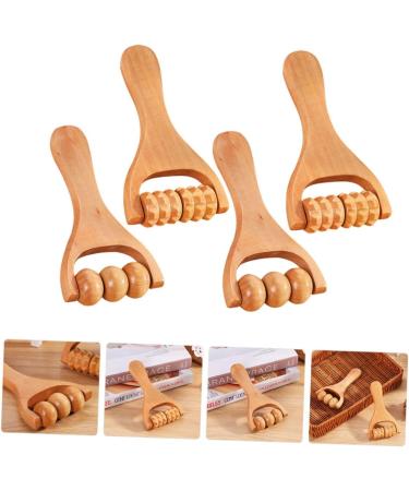 GLEAVI 1 Set Roller Massage - Wood Foot Sole Massager for Relaxation | 15x8CM | International Shipping Available - Buy Online on GoSupps.com