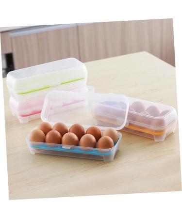 RORPOIR 2pcs 10 Eggs Storage Rack Empty Egg Cartons Fresh Egg Tray Camping Multifunction Egg Rack re-usable Green 24.5*10.5*7cm - Buy Online on GoSupps.com