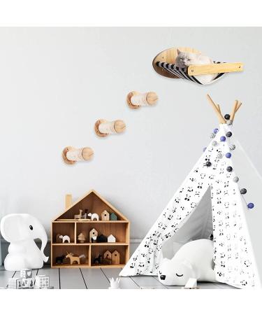 XIDAJIE Cat Wall Shelf - Wall-Mounted Furniture with Sisal Rope Scratching Steps for Climbing and Playing - Buy Online on GoSupps.com
