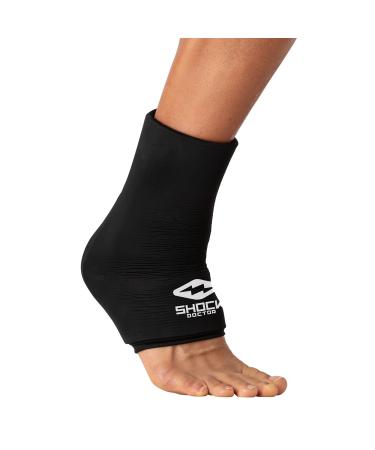 Shock Doctor SD40040-00001-L/XL SD Flex Ice Therapy Ankle Comp Sleeve-Black-L/XL