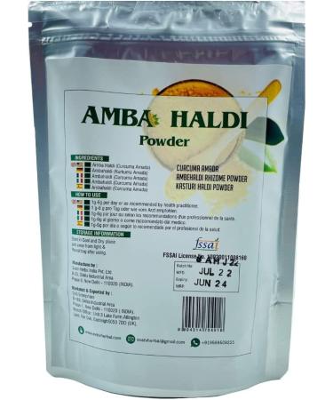 Buy SVATV Natural Wild Turmeric Powder | Amba Haldi | Kasturi Manjal | Curcuma Aromatica - 227g lb 8 oz - Authentic Herbal Spice for Health Benefits - Buy Online on GoSupps.com