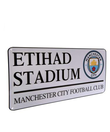 Manchester City FC Official Street Sign Multi-Colour Not Applicable