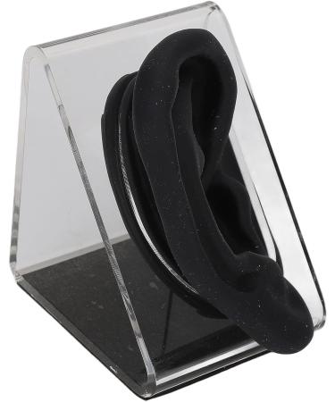 Silicone Ear Model with Display Stand for Acupuncture Practice and Earring Display - Buy Online on GoSupps.com